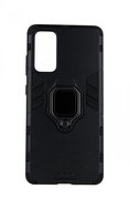 TopQ Samsung S20 FE durable black with ring 61367 - Phone Cover