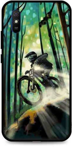 TopQ Xiaomi Redmi 9A silicone Mountain Bike 51846 - Phone Cover - Main image