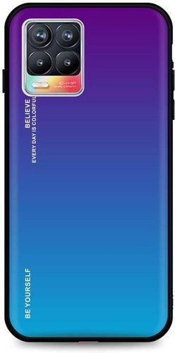 TopQ LUXURY Realme 8 solid rainbow purple 61443 - Phone Cover - Main image