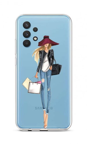 TopQ Samsung A32 silicone Lady 2 61943 - Phone Cover - Main image