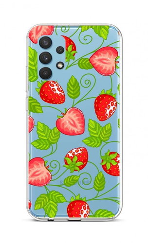 TopQ Samsung A32 silicone Strawberries 61930 - Phone Cover - Main image