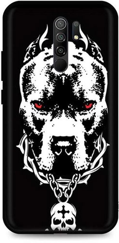 TopQ Xiaomi Redmi 9 silicone Fighting Dog 52922 - Phone Cover - Main image
