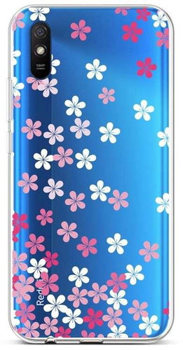 TopQ Xiaomi Redmi 9A silicone Pink Blossom 51937 - Phone Cover - Main image