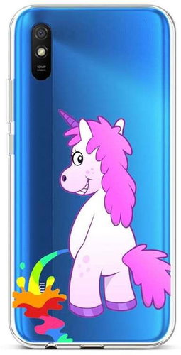 TopQ Xiaomi Redmi 9A silicone Rude Unicorn 51299 - Phone Cover - Main image