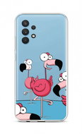 TopQ Samsung A32 silicone Cartoon Flamingos 61935 - Phone Cover