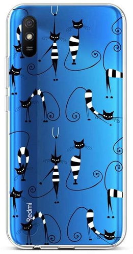 TopQ Xiaomi Redmi 9A silicone Cats 1 51948 - Phone Cover - Main image