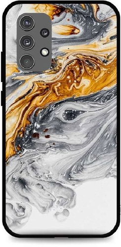 TopQ LUXURY Samsung A32 solid Marble grey-gold 61808 - Phone Cover - Main image