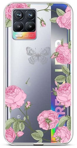 TopQ Realme 8 silicone Peonies 61506 - Phone Cover - Main image