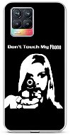 TopQ Realme 8 silikón Don't Touch Gun 61484 - Kryt na mobil