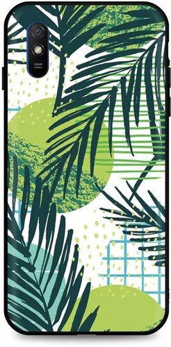 TopQ LUXURY Xiaomi Redmi 9A solid Green Leaves 52131 - Phone Cover - Main image