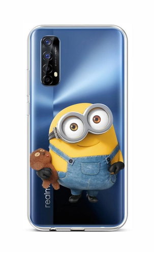 TopQ Realme 7 Silicone Minion Kid 55040 - Phone Cover - Main image