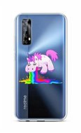 TopQ Realme 7 silikón Rainbow Splash 62087 - Kryt na mobil