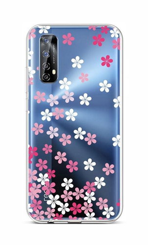 TopQ Realme 7 silicone Pink Blossom 62081 - Phone Cover - Main image
