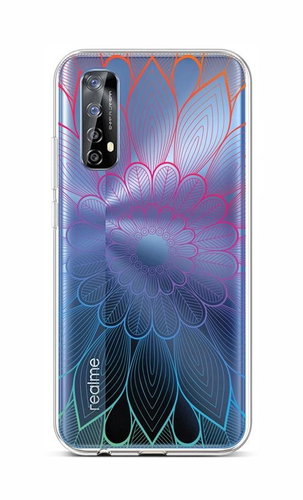 TopQ Realme 7 silicone Rainbow Mandala 62076 - Phone Cover - Main image