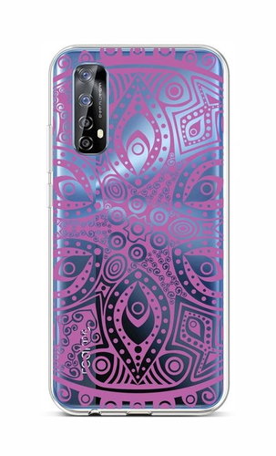 TopQ Realme 7 silicone Violet Mandala 62055 - Phone Cover - Main image
