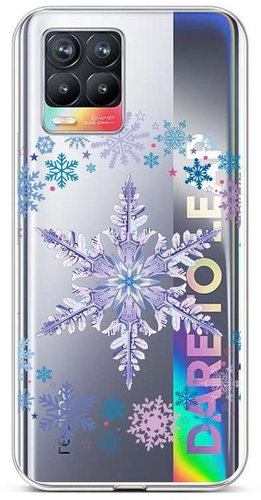 TopQ Realme 8 silicone Snowflake 61490 - Phone Cover - Main image