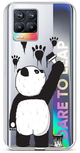 TopQ Realme 8 silicone Rebel Panda 61485 - Phone Cover - Main image