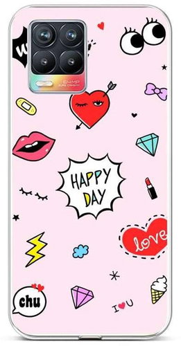 TopQ Realme 8 silicone Happy Day 61481 - Phone Cover - Main image
