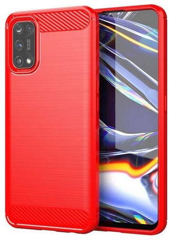TopQ Realme 7 Pro silicone red 62167 - Phone Cover - Main image