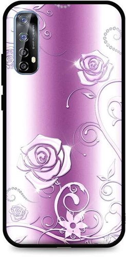 TopQ Realme 7 silicone Abstract Roses 61981 - Phone Cover - Main image