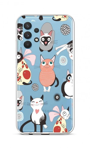 TopQ Samsung A32 silicone Cats 2 61882 - Phone Cover - Main image