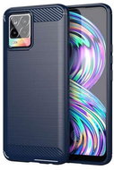 TopQ Realme 8 silicone blue 61455 - Phone Cover