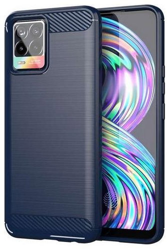 TopQ Realme 8 silicone blue 61455 - Phone Cover - Main image