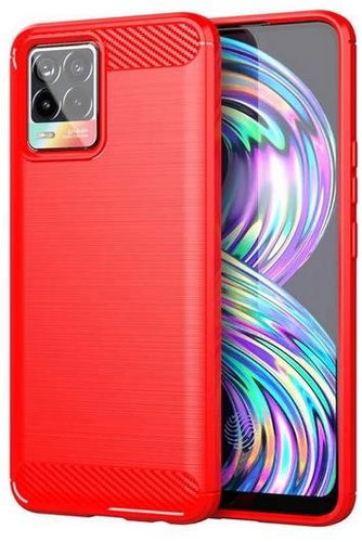 TopQ Realme 8 silicone red 61454 - Phone Cover - Main image