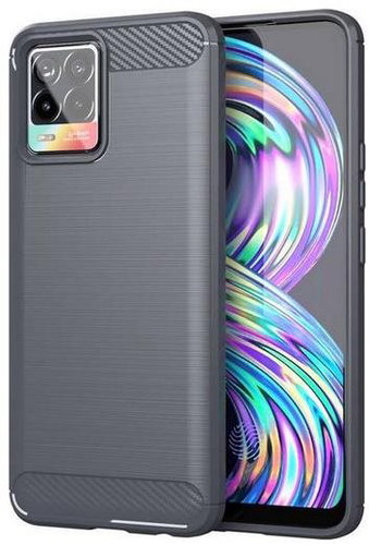 TopQ Realme 8 silicone grey 61453 - Phone Cover - Main image