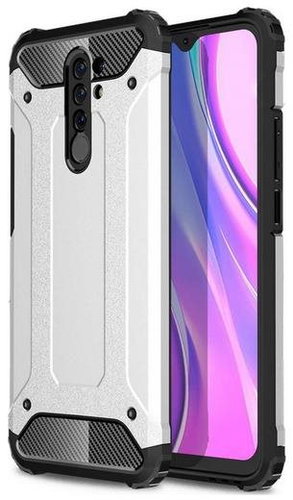 TopQ Xiaomi Redmi 9 Panzer silver 52720 - Phone Cover - Main image