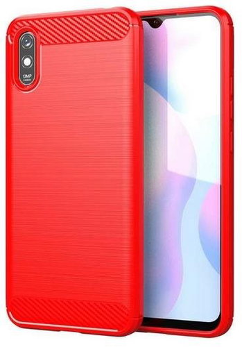 TopQ Xiaomi Redmi 9A silicone red 52137 - Phone Cover - Main image