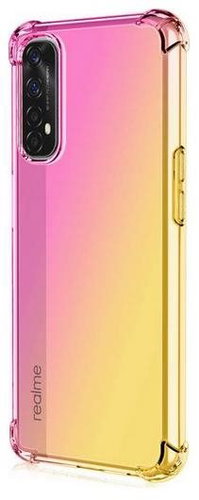 TopQ Realme 7 Silicone Shock Rainbow Pink and Yellow 62037 - Phone Cover - Main image