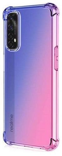 TopQ Realme 7 Silicone Shock Rainbow Blue-Pink 62036 - Phone Cover - Main image