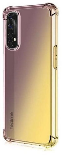 TopQ Realme 7 silicone Shock rainbow purple-yellow 62034 - Phone Cover - Main image