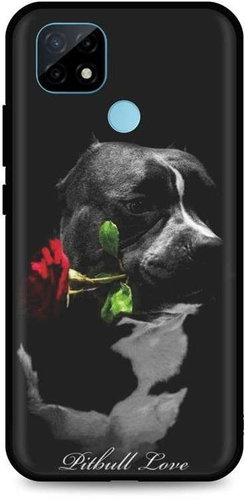 TopQ Realme C21 silicone Pitbull Love 61682 - Phone Cover - Main image