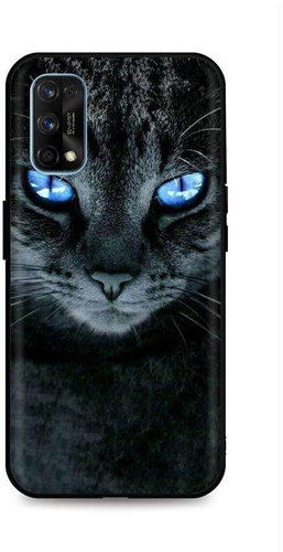 TopQ Realme 7 Pro Silicone Dark Cat 54979 - Phone Cover - Main image
