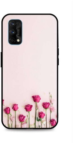 TopQ Realme 7 Pro Silicone Roses 54978 - Phone Cover - Main image