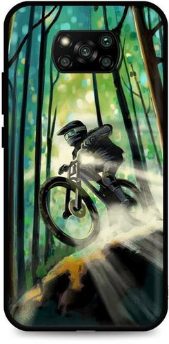TopQ Xiaomi Poco X3 Pro Silicone Mountain Bike 62268 - Phone Cover - Main image
