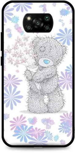 TopQ Xiaomi Poco X3 Pro silicone Floral Teddy 62254 - Phone Cover - Main image