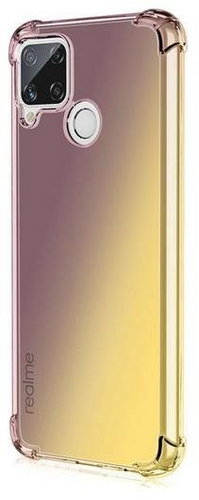 TopQ Realme 7i silicone Shock rainbow purple-yellow 62236 - Phone Cover - Main image