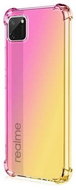 TopQ Realme C11 Silicone Shock Rainbow Pink-Yellow 62212 - Phone Cover