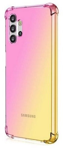 TopQ Samsung A32 silicone Shock rainbow pink-yellow 61847 - Phone Cover - Main image