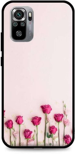 TopQ Xiaomi Redmi Note 10S silicone Roses 62321 - Phone Cover - Main image