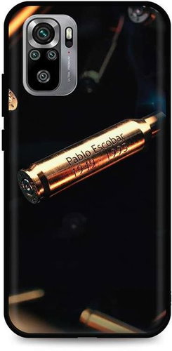 TopQ Xiaomi Redmi Note 10S silicone Pablo Escobar Bullet 62310 - Phone Cover - Main image