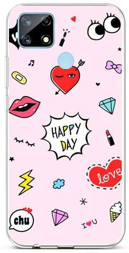 TopQ Realme 7i Silicone Happy Day 62305 - Phone Cover - Main image