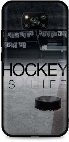 TopQ Xiaomi Poco X3 Pro silicone Hockey Is Life 62279 - Phone Cover - Main image