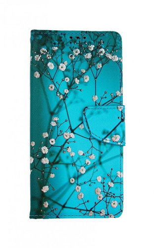 TopQ Realme 7 book Blue with flowers 55112 - Phone Case - Main image