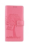 TopQ Xiaomi Redmi Note 9 booklet Pink Owl Tree 50734 - Phone Cover