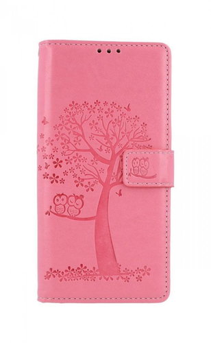 TopQ Xiaomi Redmi Note 9 booklet Pink Owl Tree 50734 - Phone Cover - Main image