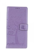 TopQ Xiaomi Redmi Note 9 book Light purple owl tree 50733 - Phone Cover